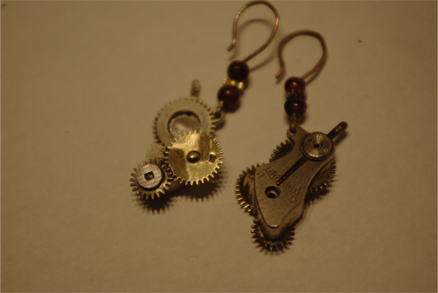 steampunk earrings