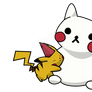 Pikachu and the snowman