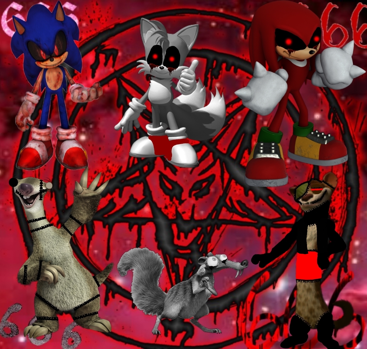 Sonic.exe Boys and Girls Friends by SplatGojira on DeviantArt