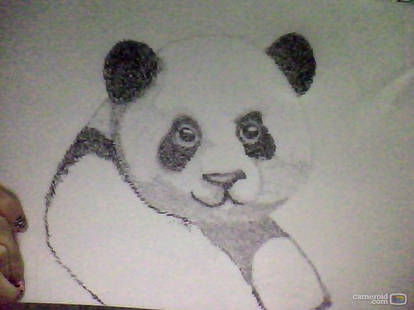 Pointilism panda wip