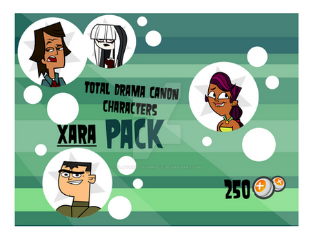 Total Drama Canon Characters XARA PACK [20 MODELS]