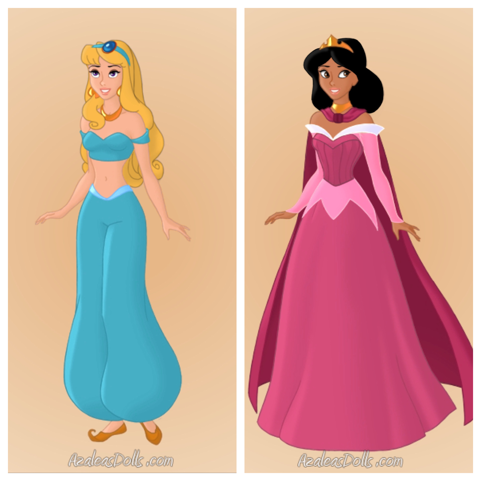 Aurora And Jasmine Dress Swap By LegoCityDude2 On DeviantArt aurora-and-jasmine-dress-swap-by-legocitydude2-on-deviantart