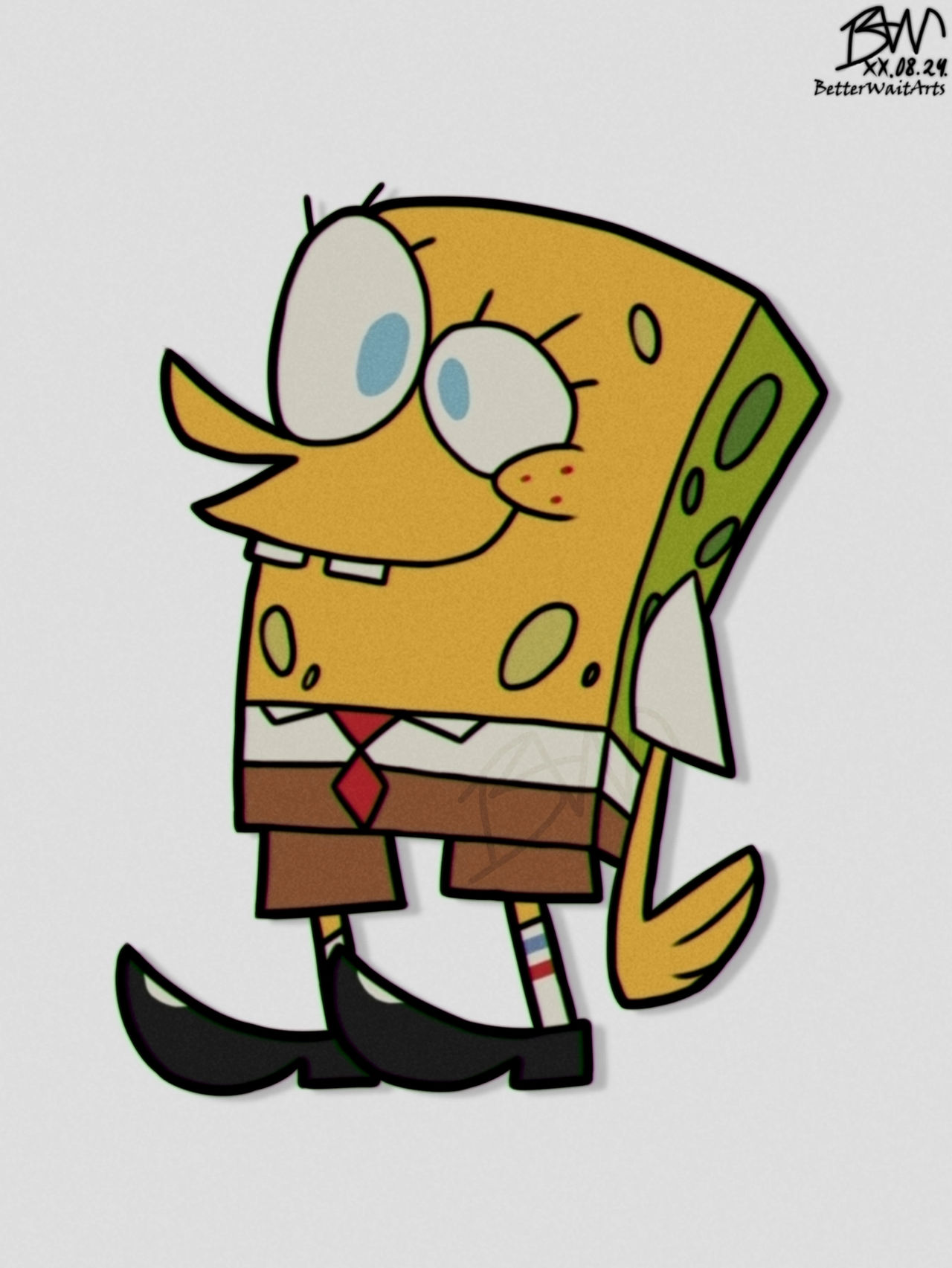Sponge Powerpuff Spongebob Squarepants in Powerpuff Girls style by BetterWait on DeviantArt
