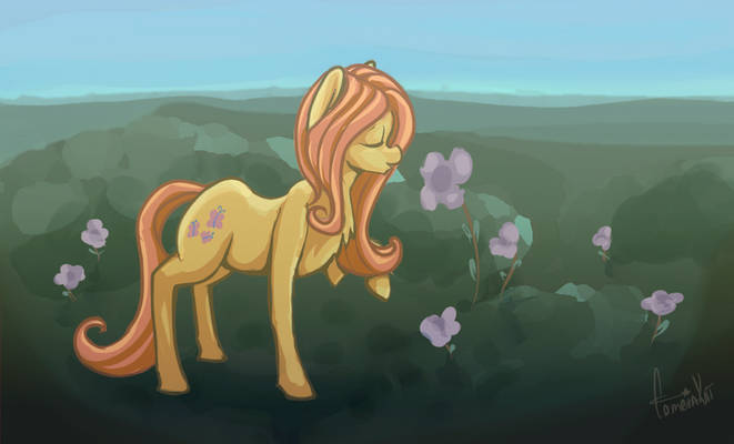 Fluttershy and flower