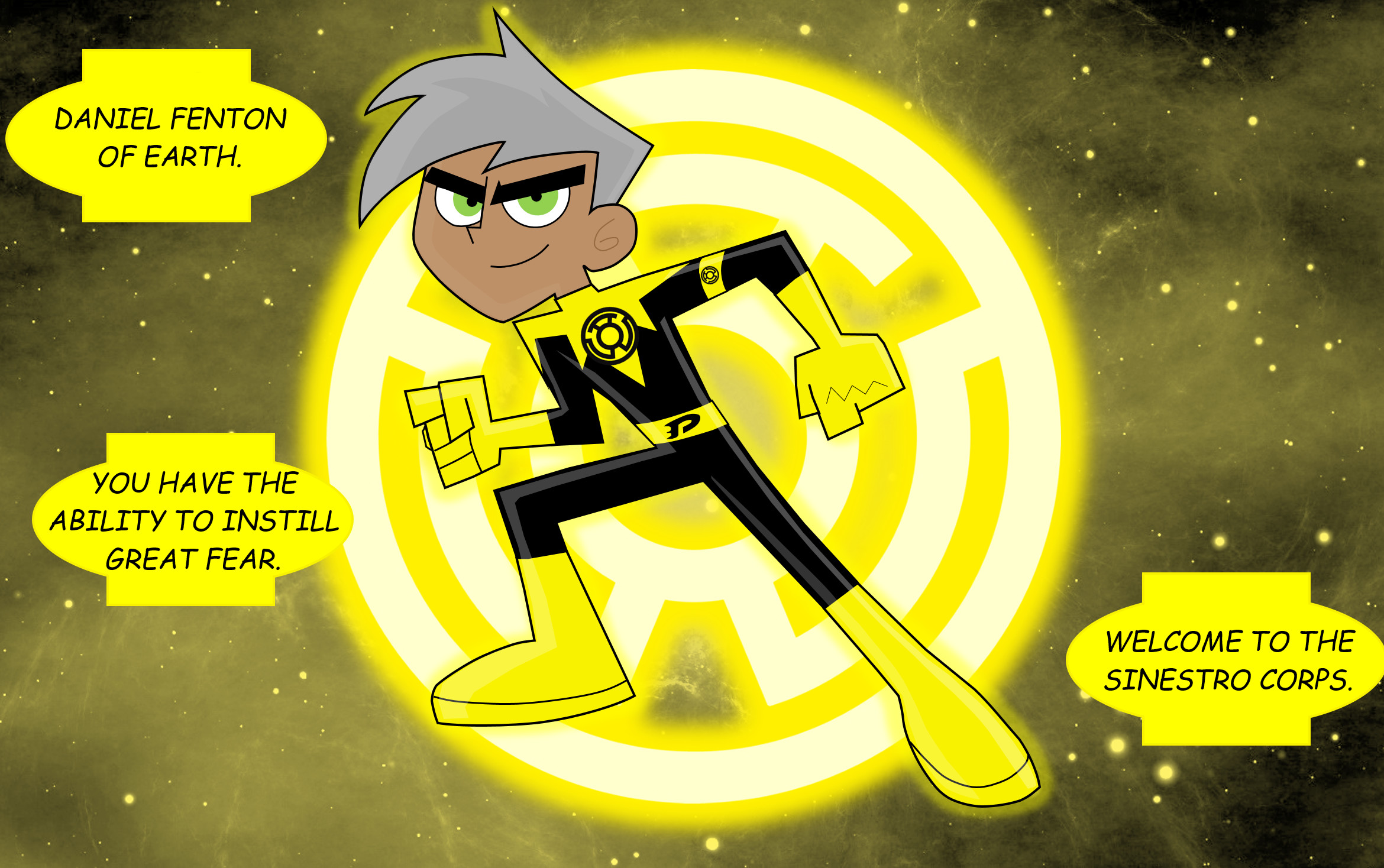 Yellow Lantern Danny Phantom