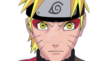 Naruto Sage mode colored