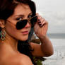 Nora raybans and earrings