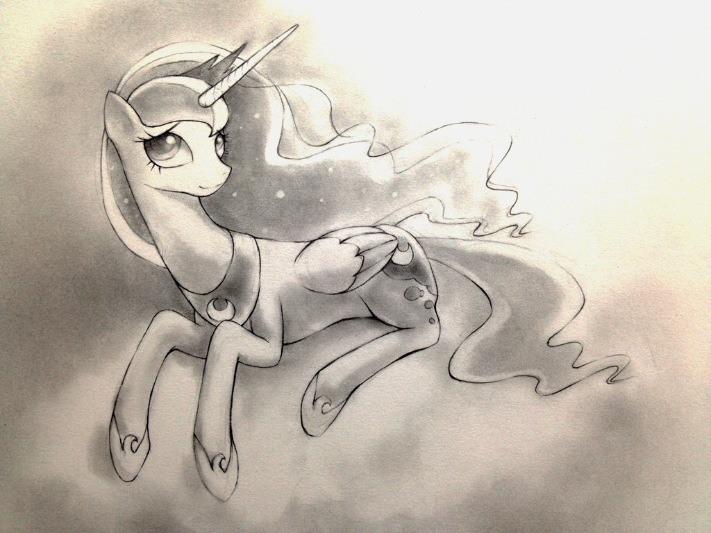 Princess Luna sketch 5