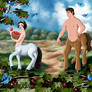 SNOW WHITE AND PRINCE CENTAURS