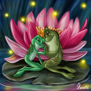 LOVE BETWEEN FROGS