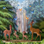 BAMBI AND HIS FAMILY by FERNL