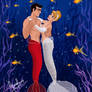 CINDERELLA AND THE PRINCE IN VERSION MERMAID
