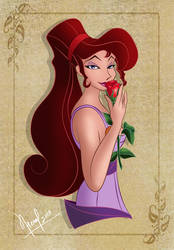 MEG WITH A ROSE