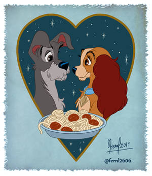LOVE COUPLES LADY AND TRAMP