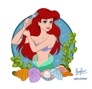 ARIEL WITH THE FORK