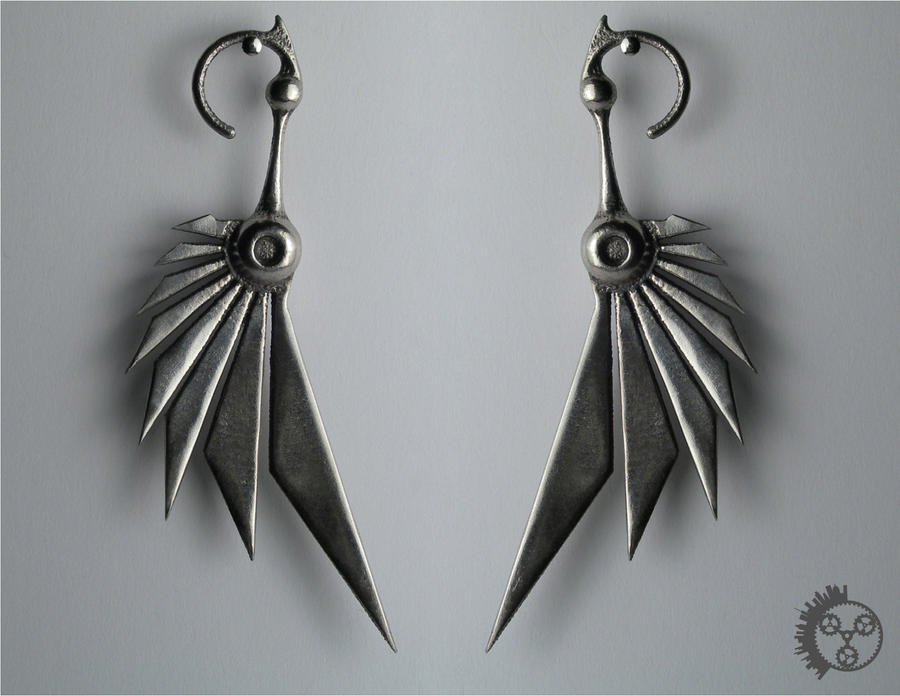 Polished Bladewing Earrings 1