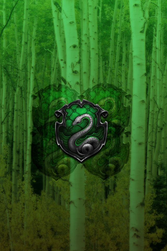 Slytherin iPhone 4/4s Lockscreen Walpaper