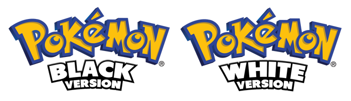 Pokemon Black and White Gen 4 Style Logo