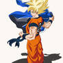 Epic Battle in Coming. Goku SSJ