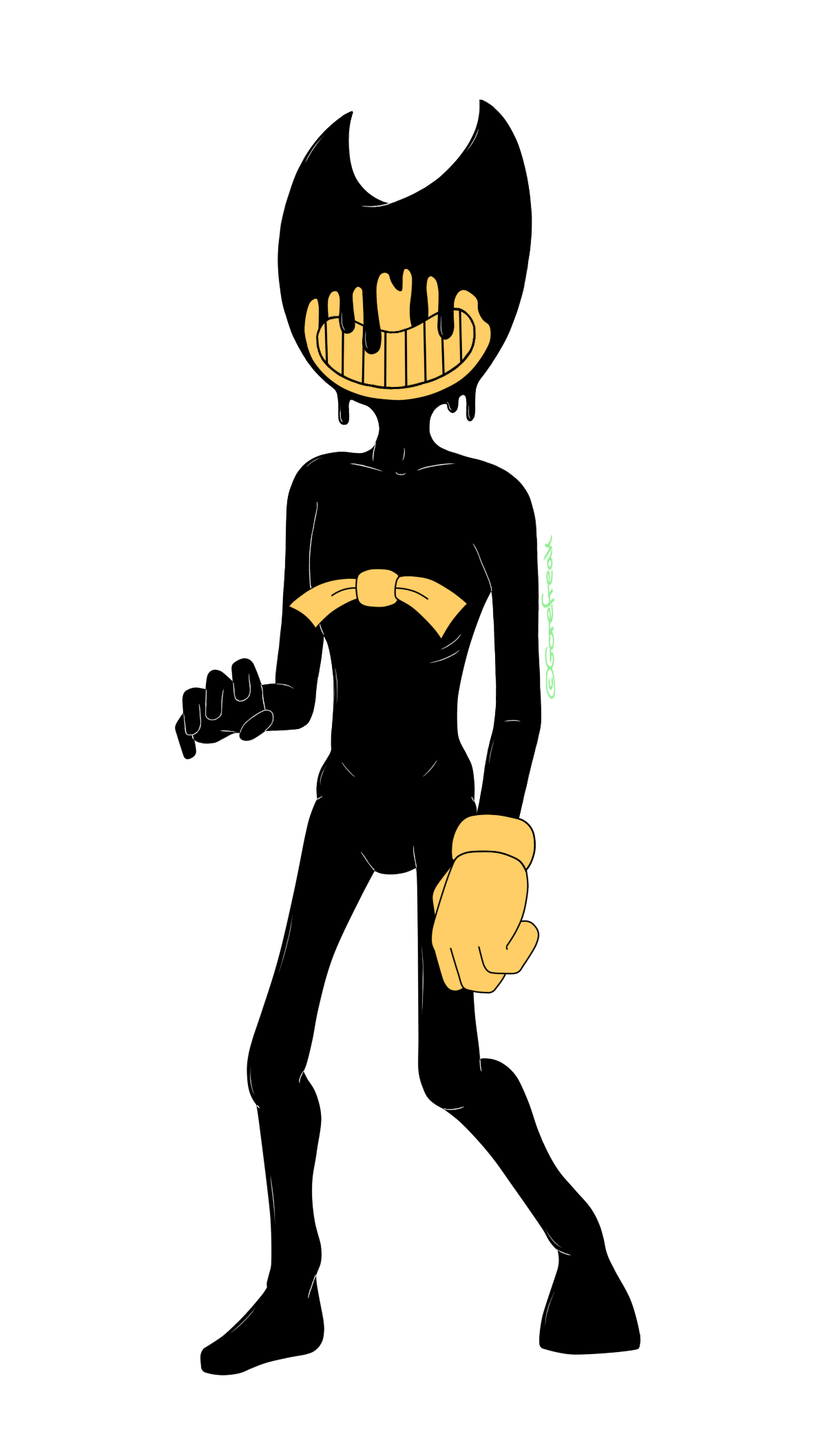 Ink Demon Fullbody (BatIM Fanart) by Maretimebayartworks on DeviantArt