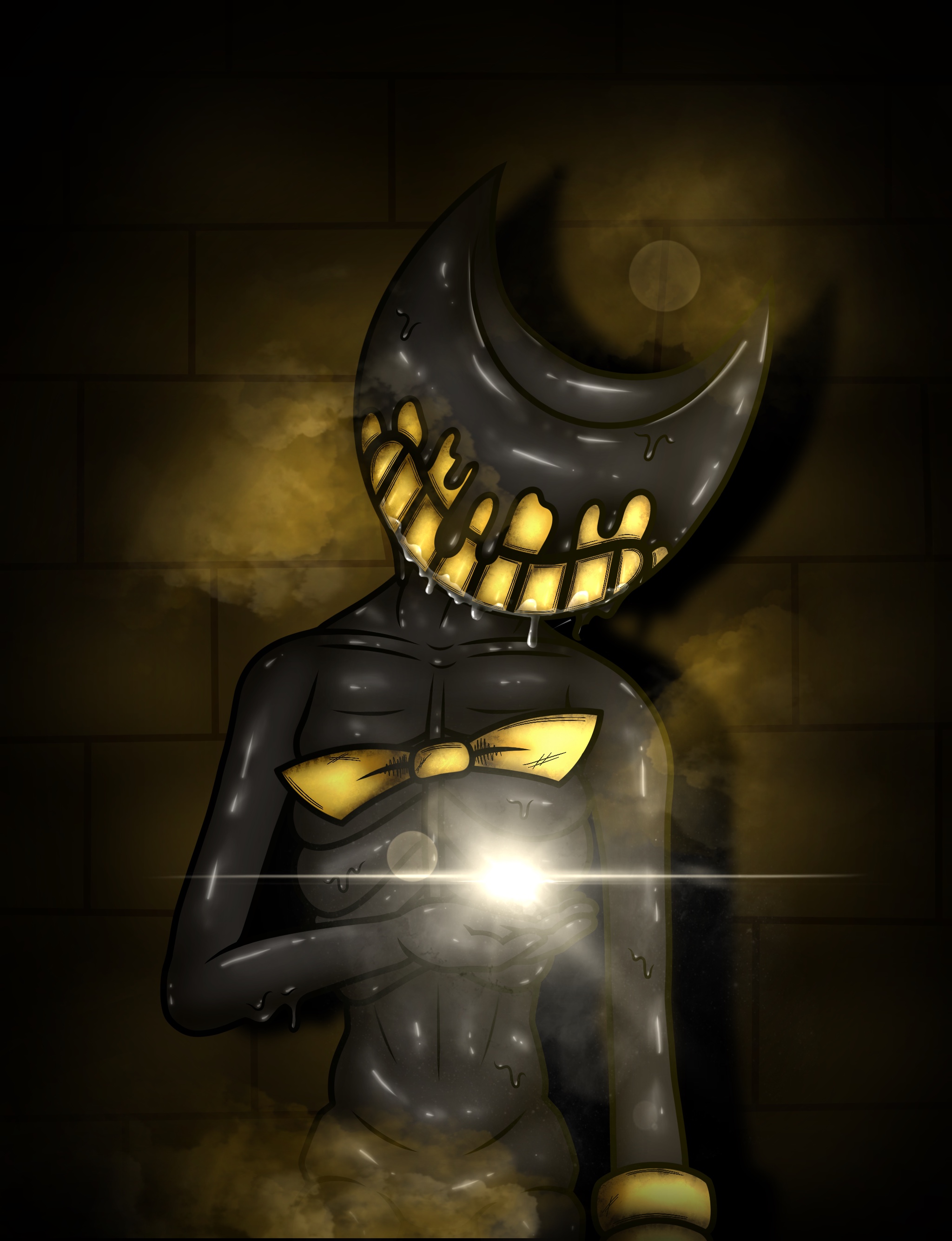 Batim Beginning Ink Demon drawing (BatIM Fanart) by Maretimebayartworks on DeviantArt