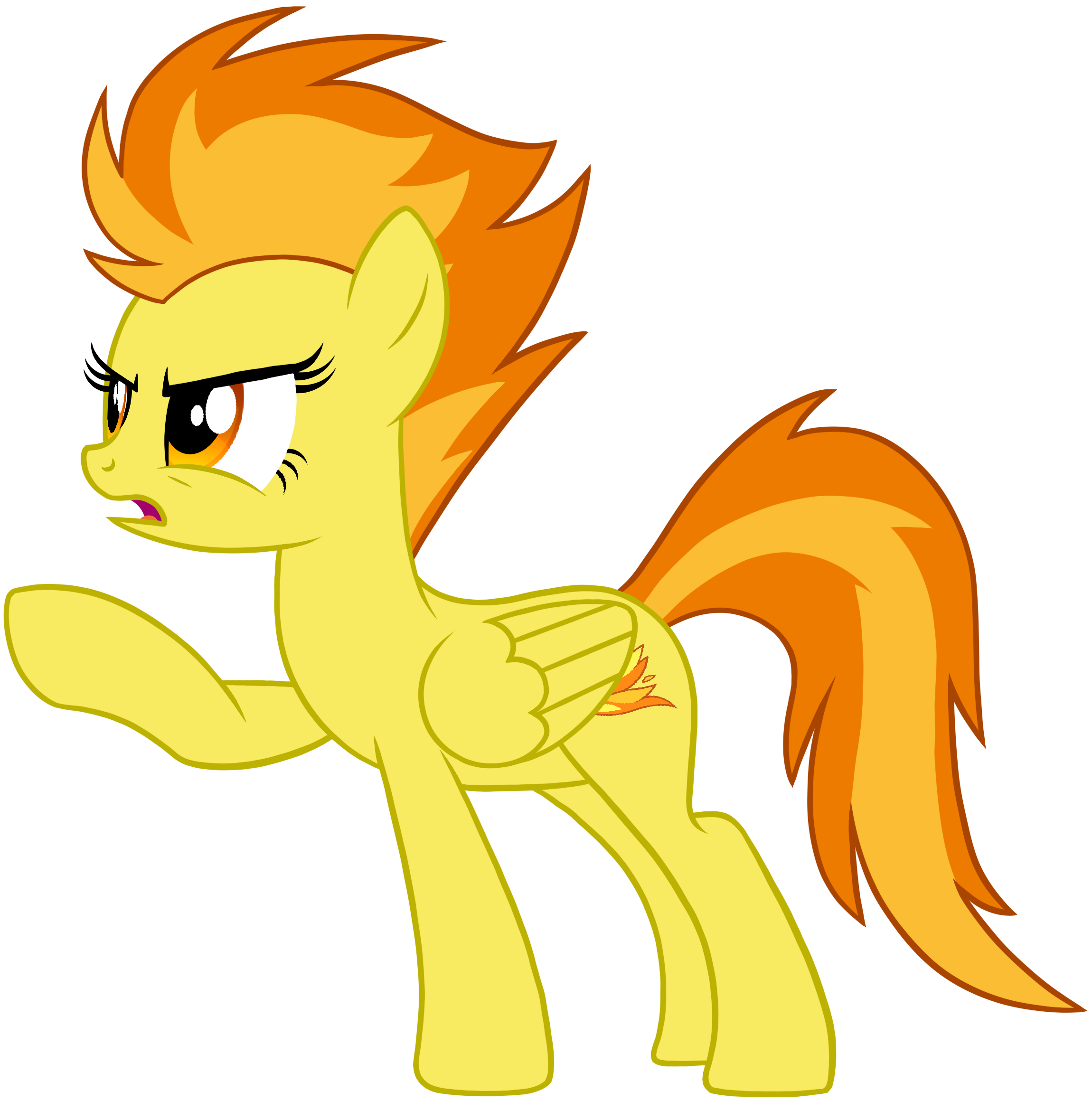 Mlp Spitfire Rage MLP:FiM Spitfire pointing 'vector' f2u by Maretimebayartworks on DeviantArt