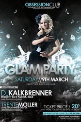 Glam Party Flyer PSD Template