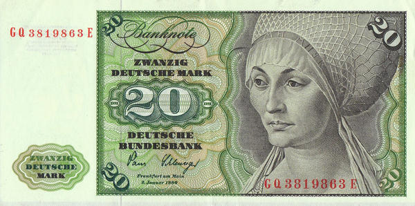 Swanzig Deutsche Mark 20 a