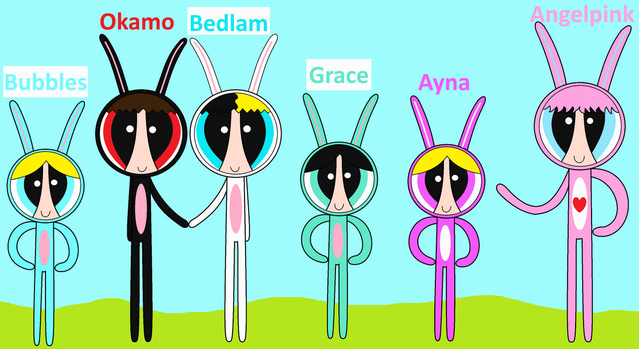 Puff Flower Rabbit Cute puff Bunnies by OkamoRotch on DeviantArt