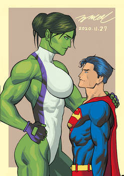 She-Hulk and Superman: Power Couple