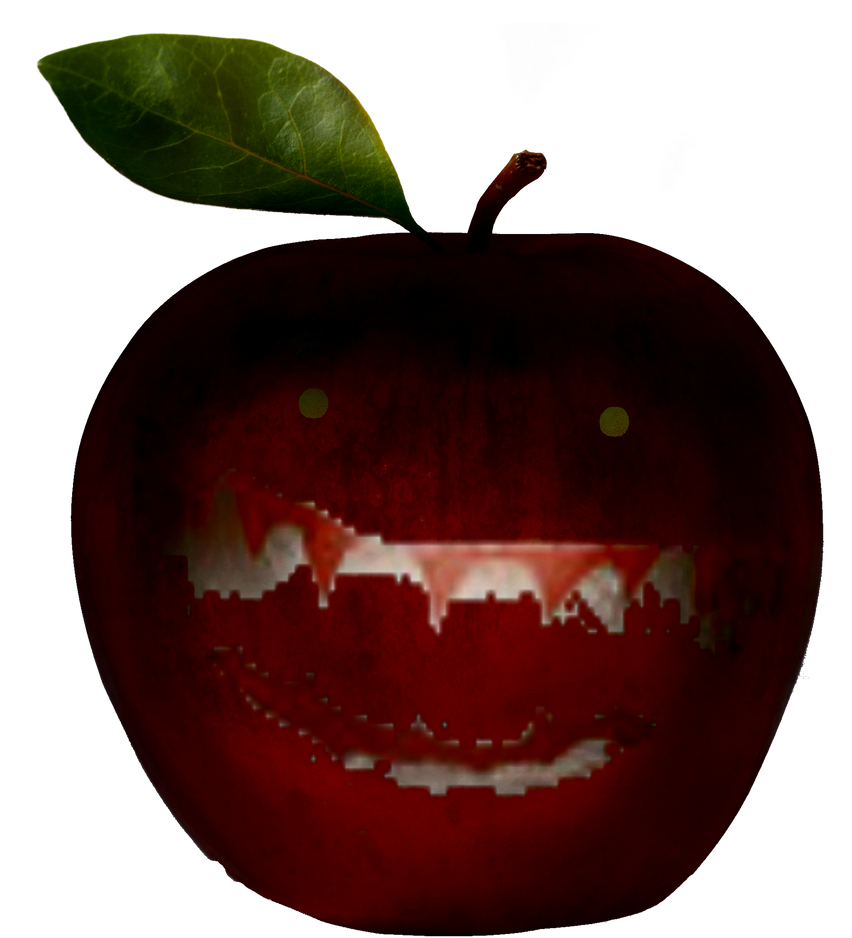Very creepy apple. by dinosaurdraw on DeviantArt