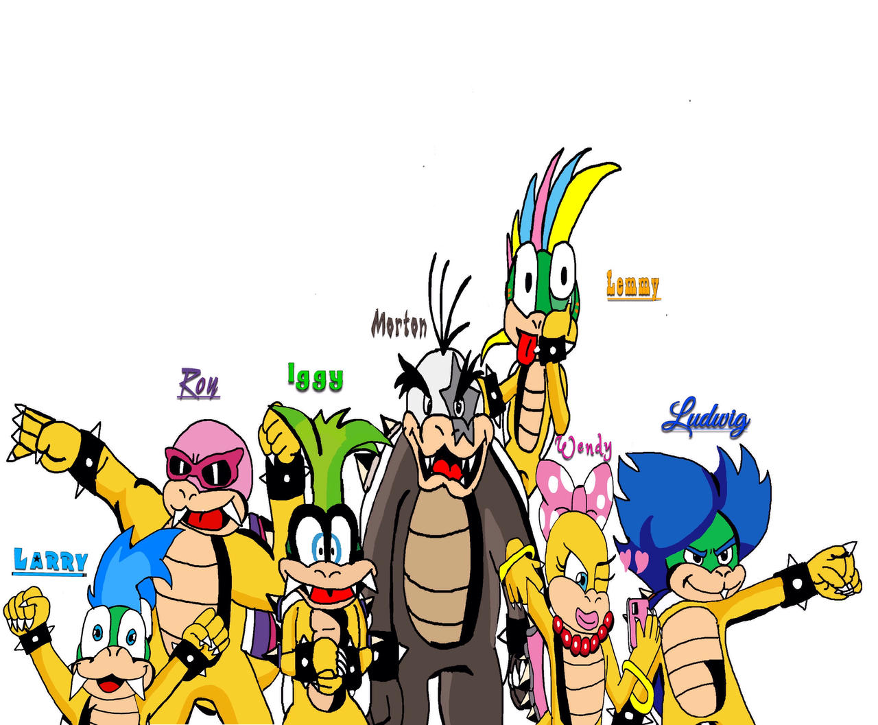 the koopalings - koopalings day 7 by DA-Launtic5150 on DeviantArt