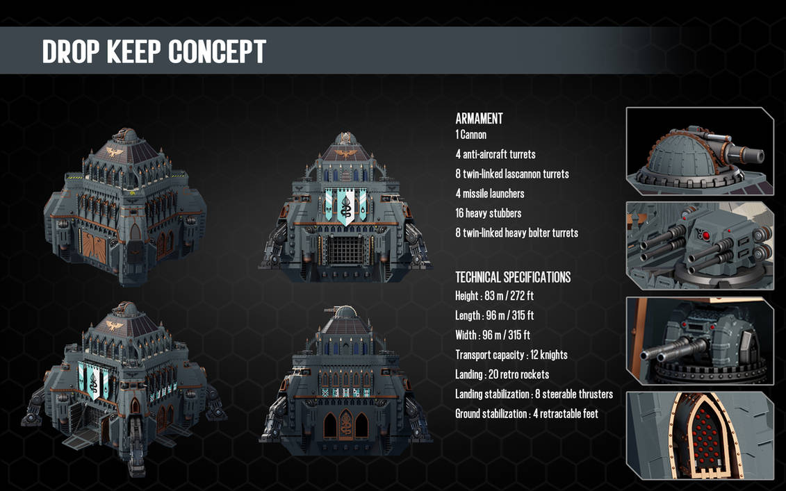 Imperial Knights Drop Keep Concept by Skyrmoon on DeviantArt