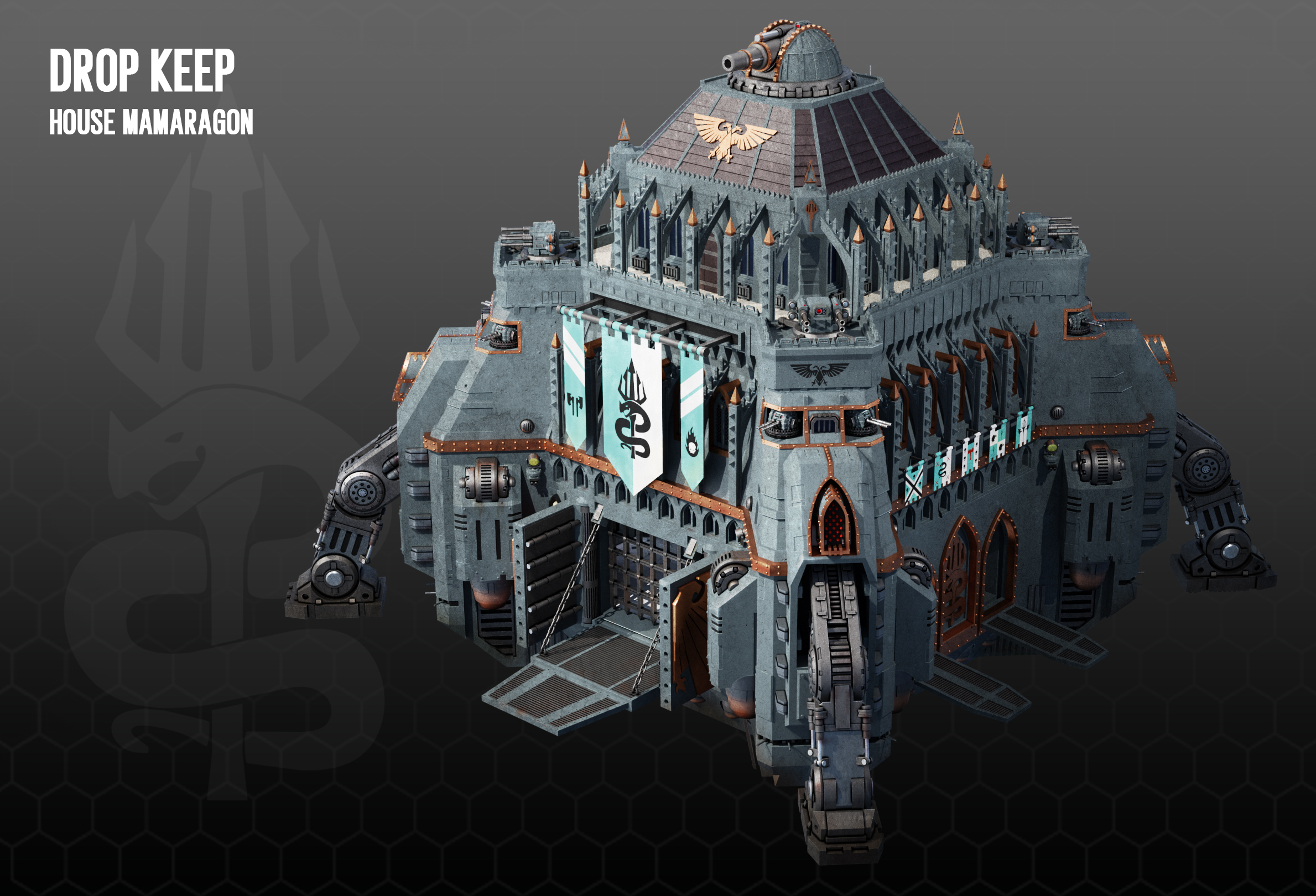 Imperial Knights Drop Keep - House Mamaragon by Skyrmoon on DeviantArt