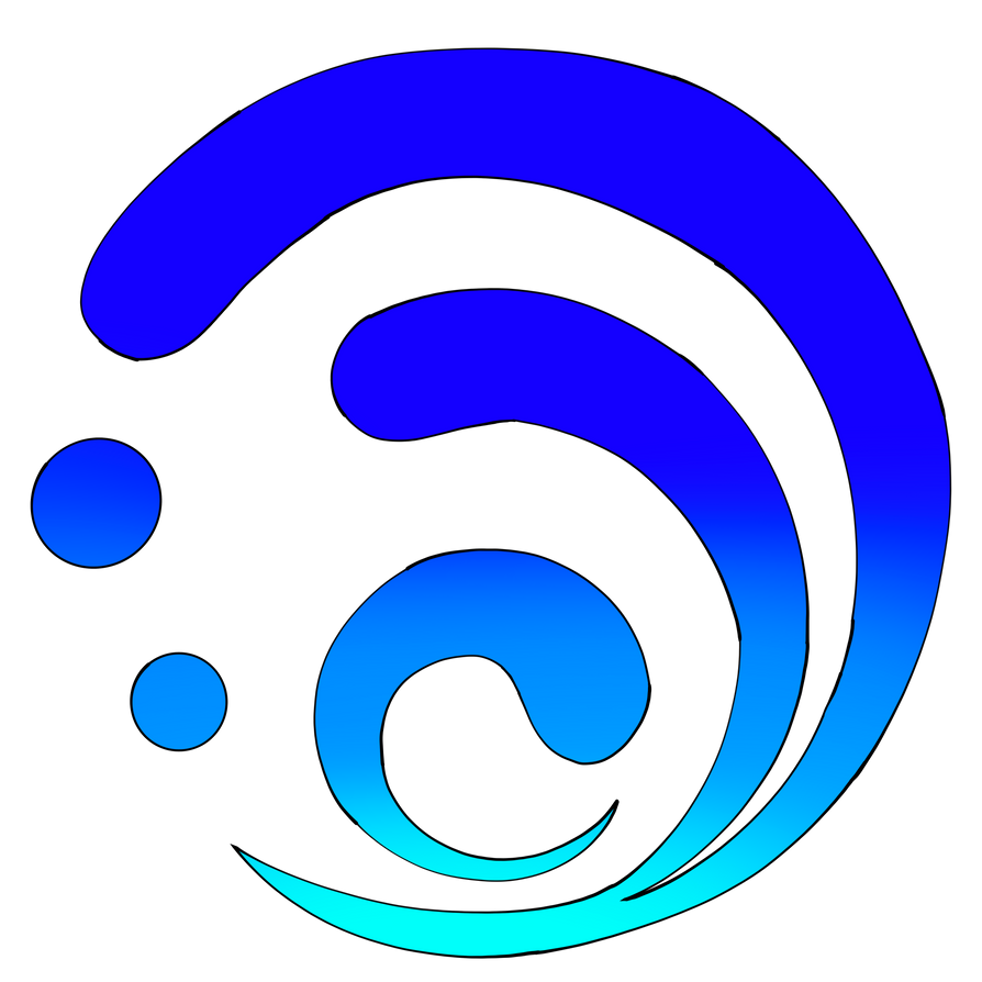Genshin Impact Hydro (Redbubble) by OtakuTheMeeperoni on DeviantArt