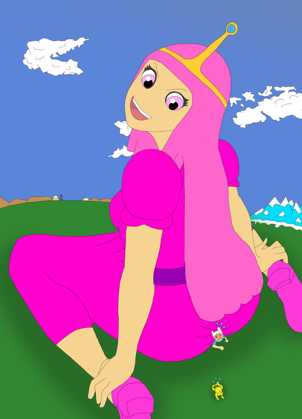 Giant Princess Riding Mongo To Beg the Giant Princess by Final7Darkness on DeviantArt