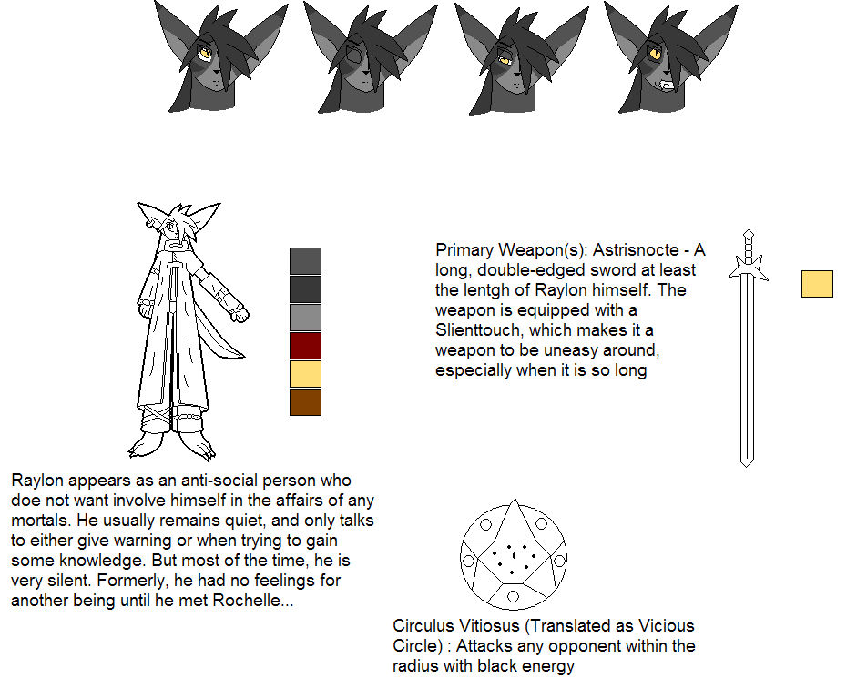 Raylon's character sheet by Kai-Chronaius on DeviantArt