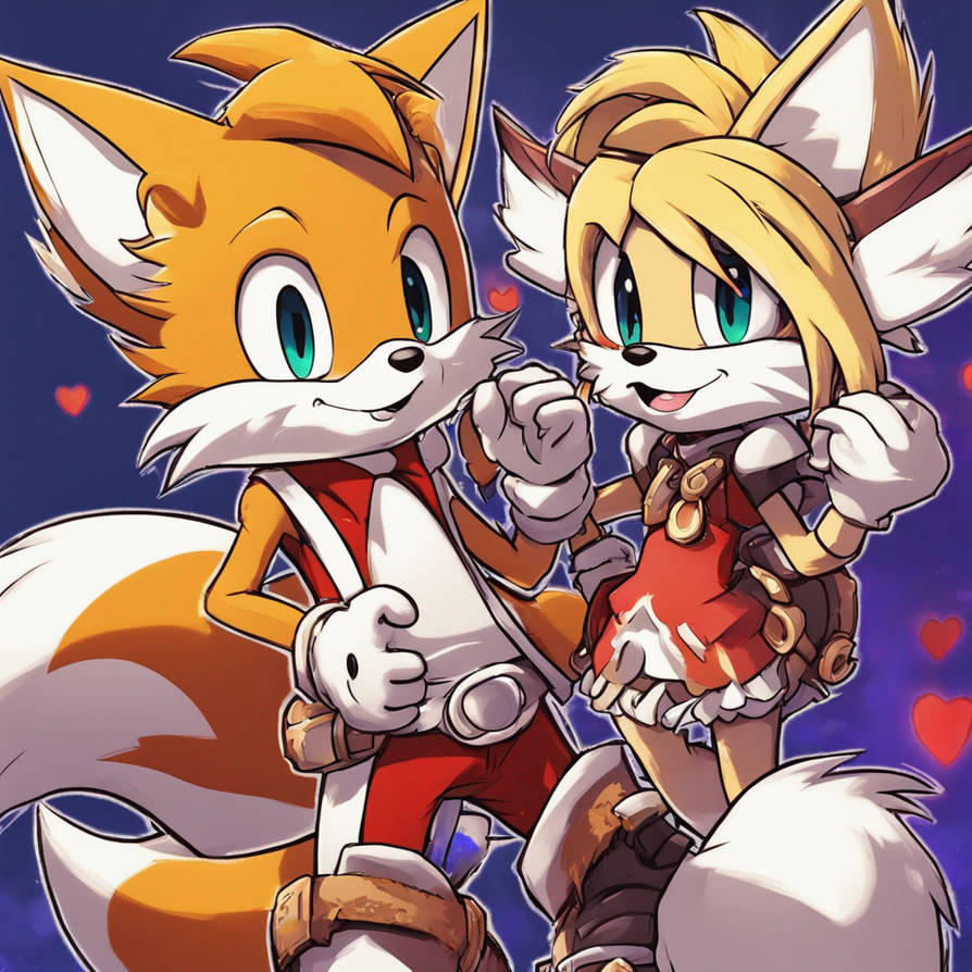 Tails is super handsome and strong and cream,amy,b