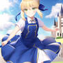 artoria pendragon (fate), saber,  Cute,smiling, , 