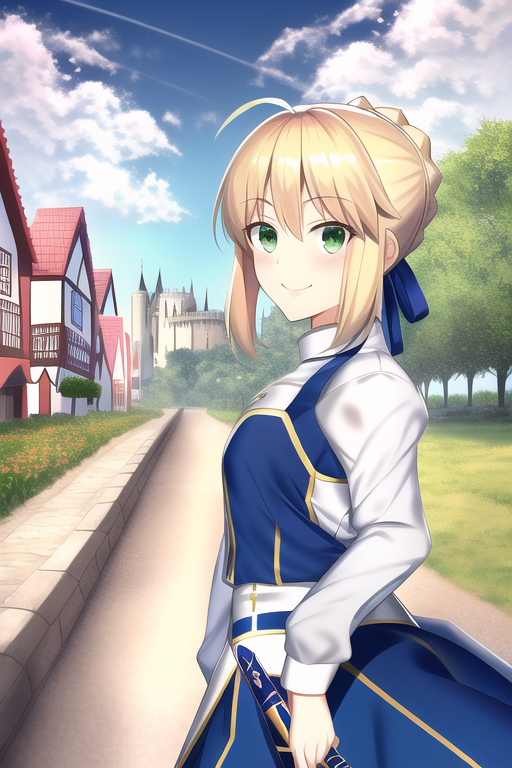 artoria pendragon (fate), saber, Cute,smiling, , by Canpon1992X on ...