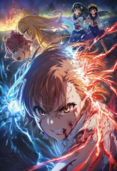 Mikoto doing a super awesome electric punch