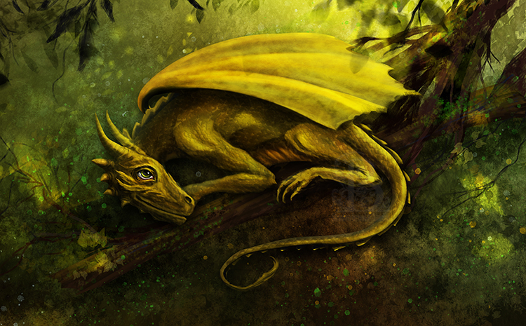 Zylara: The Golden Baby Dragon