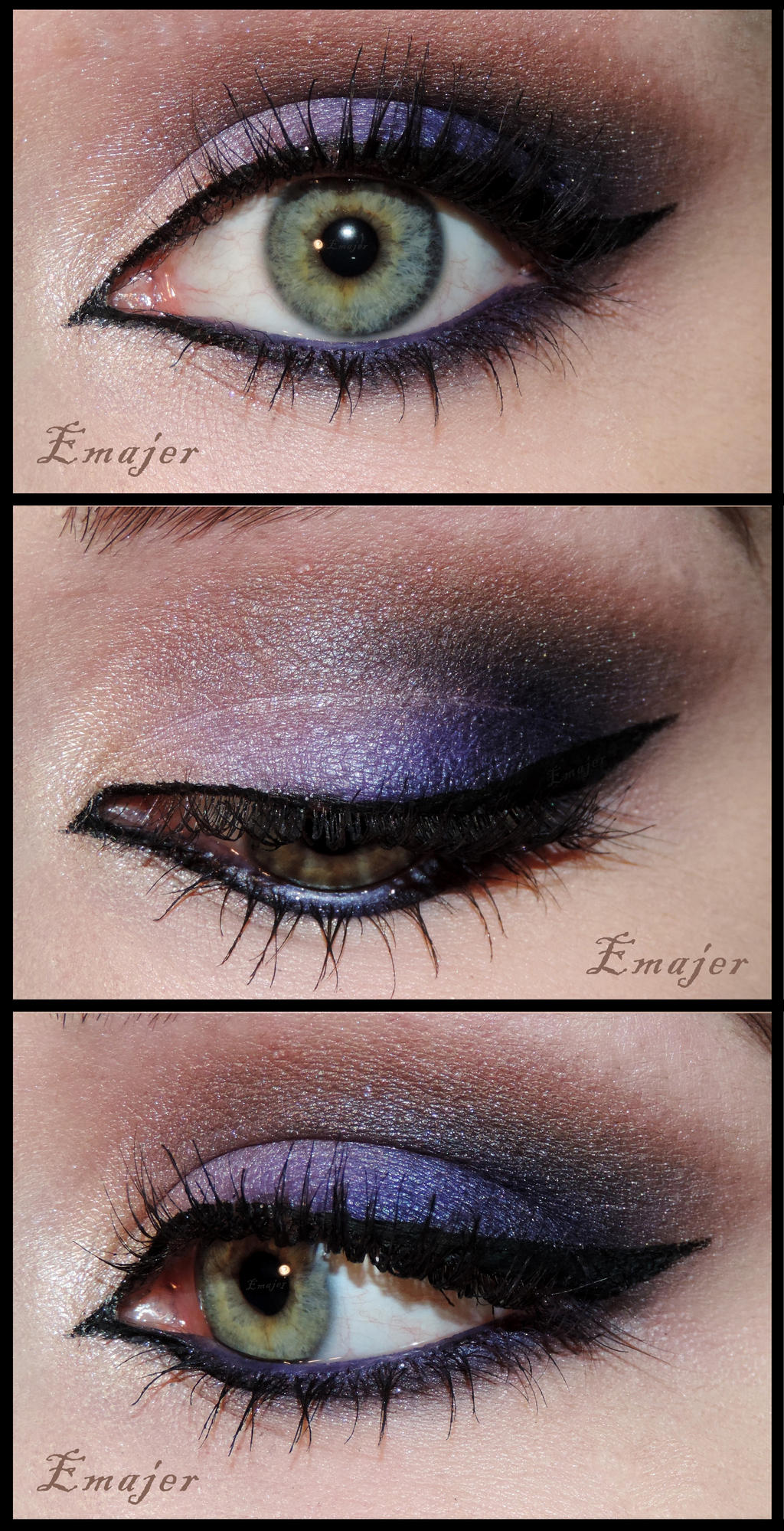 Purple Arabic Makeup By Emajer On