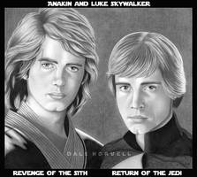 Anakin and Luke Skywalker