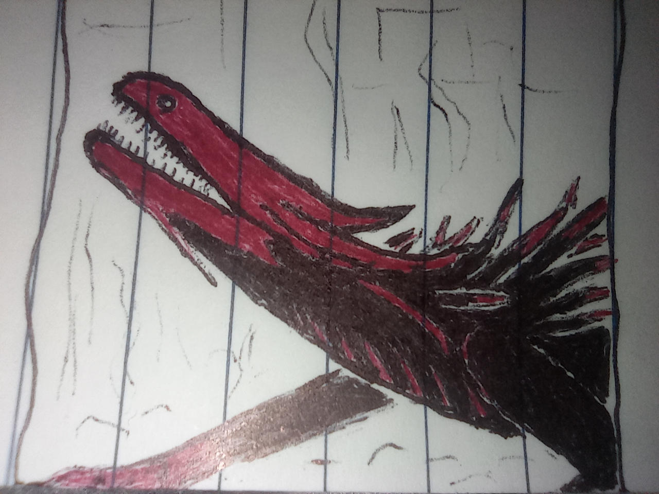 Red Lizard from Rain World by MaxPentius on DeviantArt
