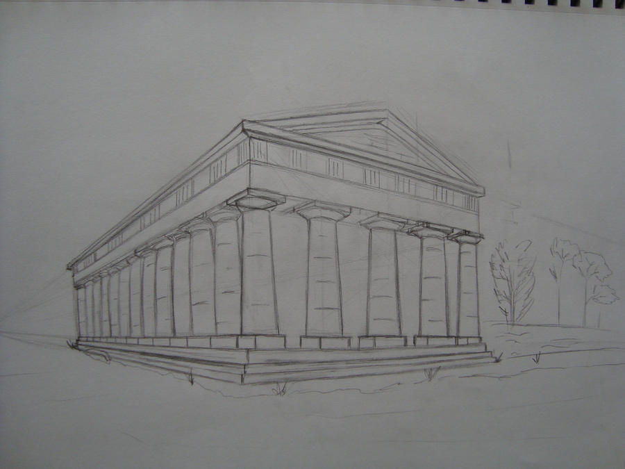 Simple dibujo de templo griego by NoxSeban on DeviantArt
