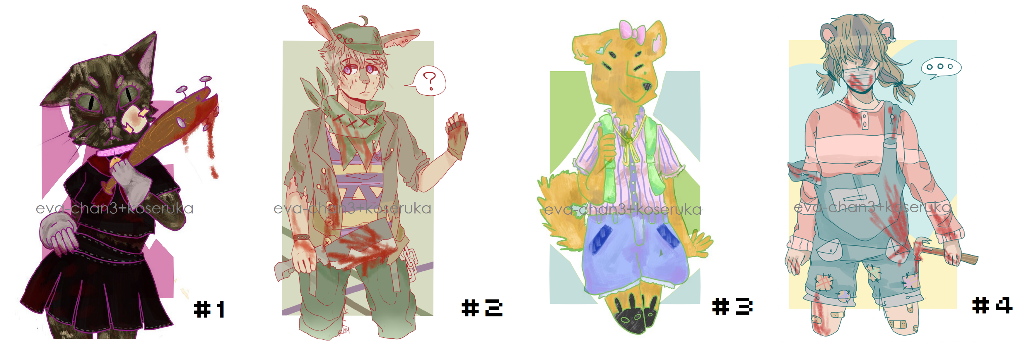 [200 PTS] Anthro Adopts w/ Eva-chan3! [4/4 OPEN !]