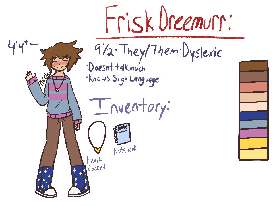 Frisk Reference Drawing Frisk Reference 2 by neeino on DeviantArt
