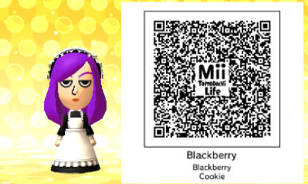 Blackberry cookie QR Code tomodachi Life Cookierun by AnimeBTSTiti on ...