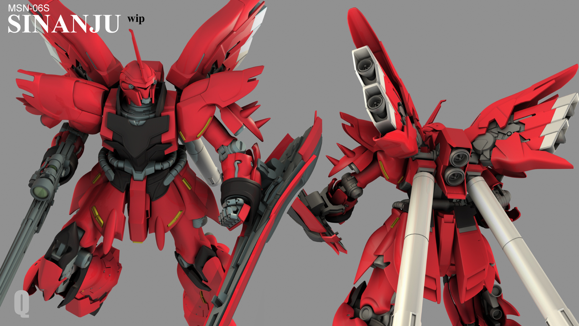 Sinanju 3Dmodel WIP pose